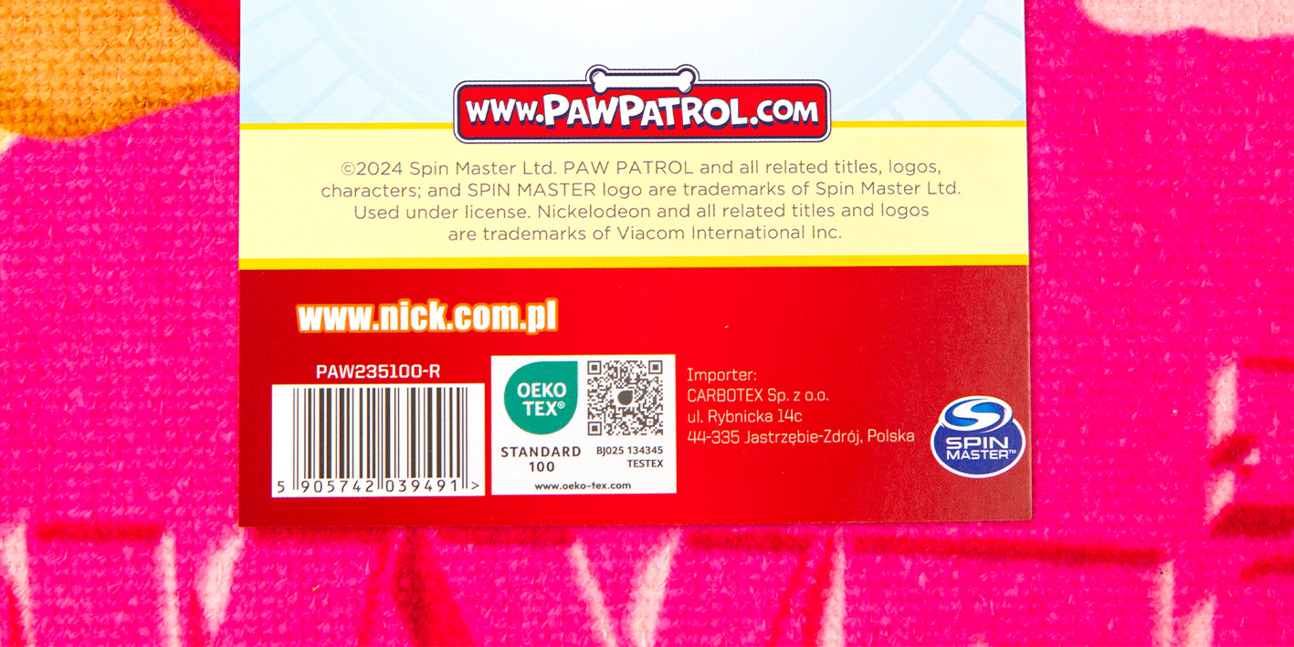 Ręcznik 30x50 cm psi patrol happy 5904302581616 PAW214034-R35 